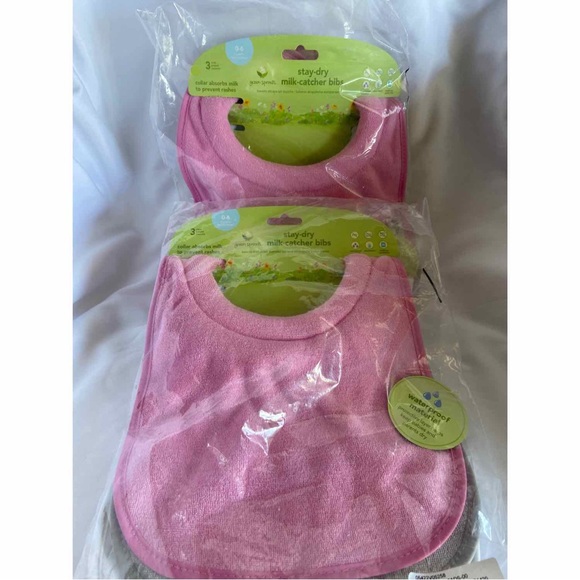 Green Sprouts Milk Catcher Baby Bib 6 Pack 0-6 Months - Picture 1 of 3